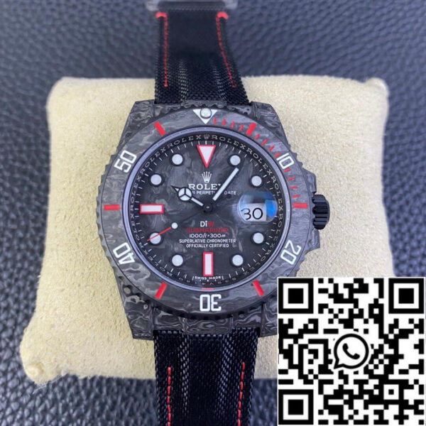 Rolex Submariner 1:1 Best Edition VS Factory DIW Carbon Fiber Nylon Velcro Strap