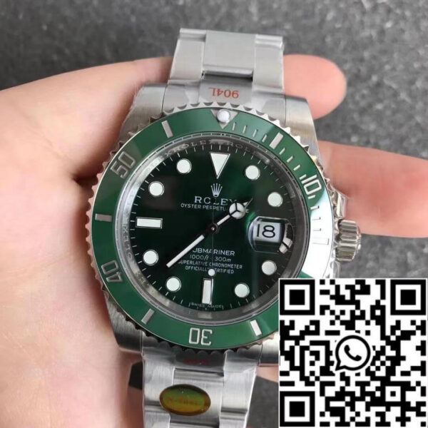 Rolex Submariner 116610LN 1:1 Best Edition Noob Factory V12 Green Circle
