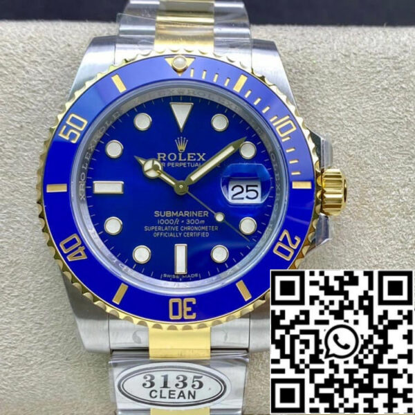Rolex Submariner 116613LB-97203 1:1 Best Edition Clean Factory V4 Blue Bezel
