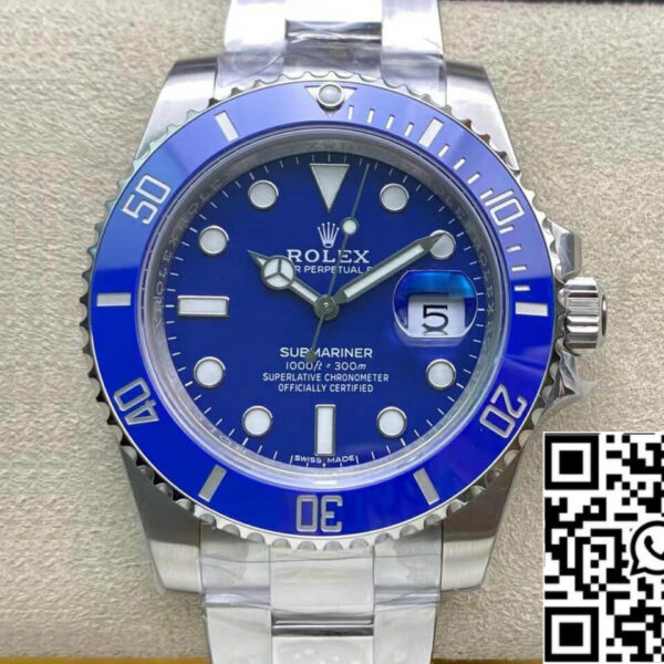 Rolex Submariner 116619LB-97209 3135 movement VS Factory Blue Dial