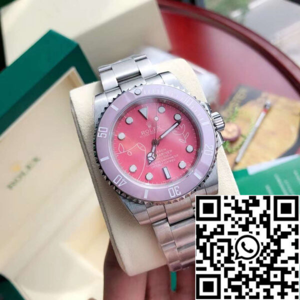 Rolex Submariner BLAKEN Pink Pig Steel no date Swiss Original movement