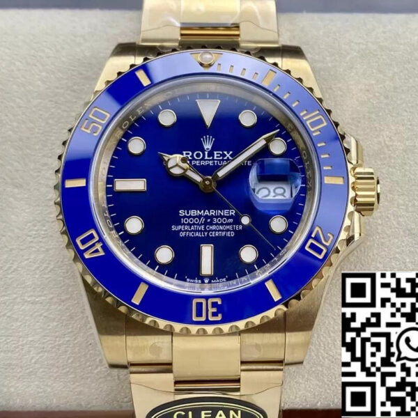 Rolex Submariner M126618lb-0002 41MM 1:1 Best Edition Clean Factory Blue Bezel