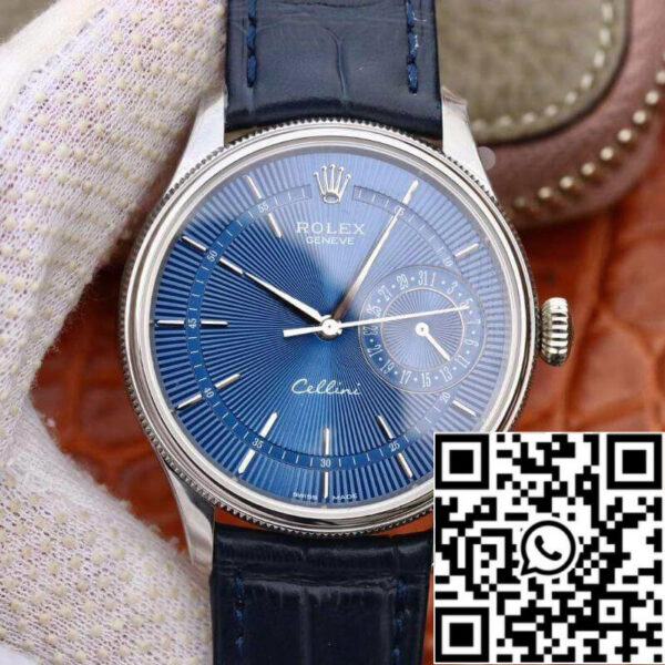 Rolex Celini 50515 MKS Factory Mechanical Watches 1:1 Best Edition Swiss ETA2836 Black Leather Strap