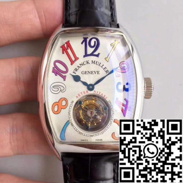 Franck Muller Crazy Hours Dreams Tourbillon 8880 1:1 Best Edition Swiss Tourbillon White Dial