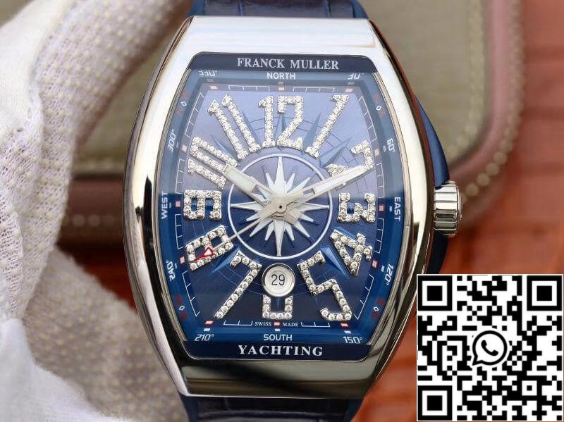 Franck Muller Vanguard V45 Blue Dial 1:1 Best Edition Swiss ETA2824 Blue Dia