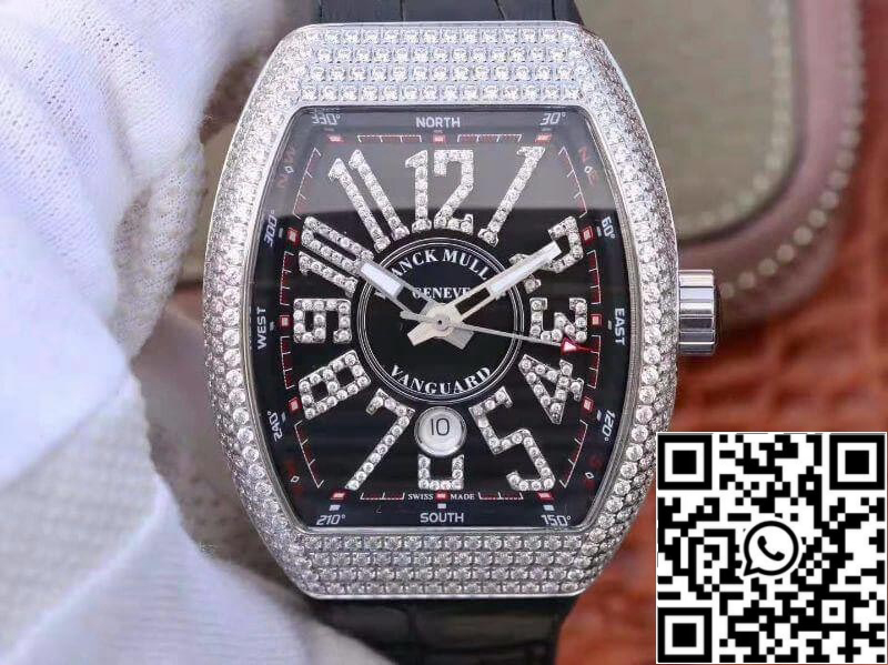 Franck Muller Vanguard V45.SC.DT.D.NBR.CD.5N.NR 1:1 Best Edition Swiss ETA2824-2