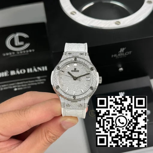 Hublot Classic Fusion Diamonds Moissanite Pave 38mm Dial Moissanite – VIP Version