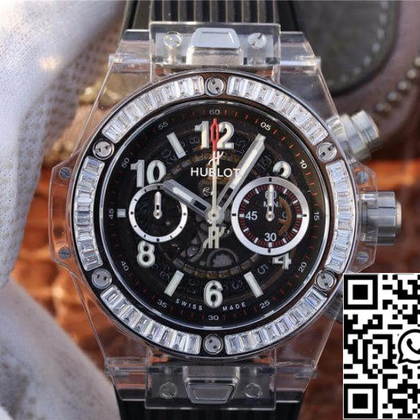 Hublot Big Bang Unico 411.JX.1170.RX Men Watches 1:1 Best Edition Swiss ETA1242 Black Rubber Strap