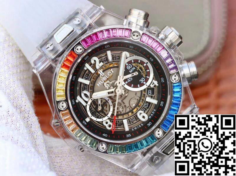 Hublot Big Bang Unico 411.JX.4802.RT Mechanical Watches 1:1 Best Edition Swiss ETA1242 Rubber Strap