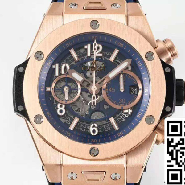 Hublot Big Bang Unico King Gold Blue 421.OX.5170.RX 1:1 Best Edition BBF Factory Blue Strap