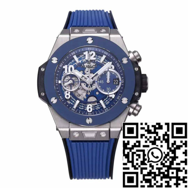 Hublot Big Bang Unico Titanium 441.NL.5171.RX 1:1 Best Edition BBF Factory Blue Strap Ceramic Bezel