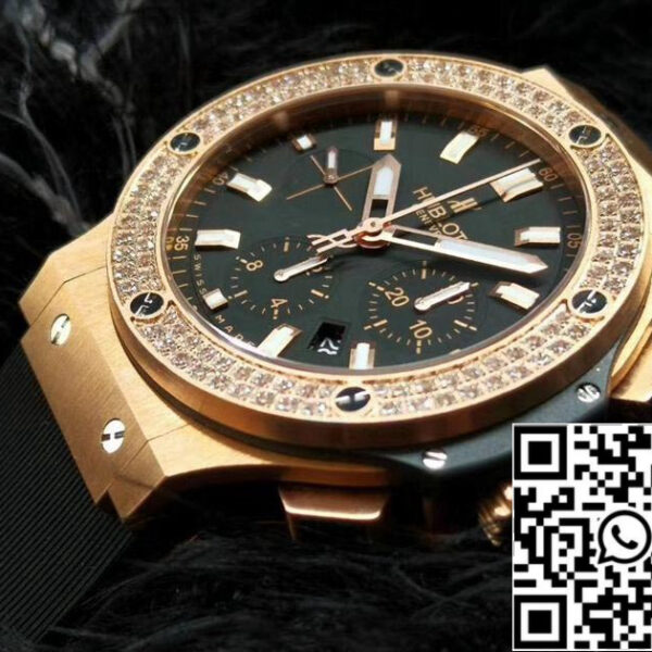 Hublot Big Bang 301.PX.1180.RX.1104 1:1 Best Edition V6 Factory Rose Gold Diamond Swiss HUB4100