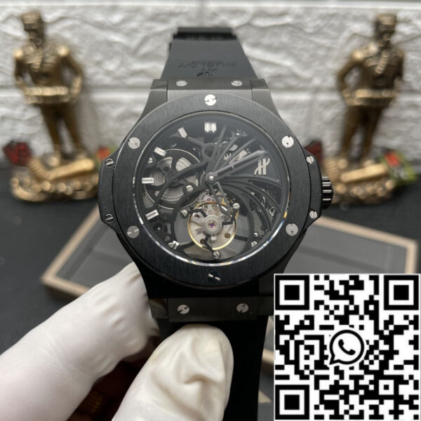 Hublot Big Bang Hollow Tourbillon 1:1 Best Edition Ceramic Skeleton Dial