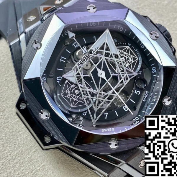Hublot Big Bang Sang Bleu II 418.CX.1114.RX.MXM20 1:1 Best Edition BBF Factory Black Ceramics