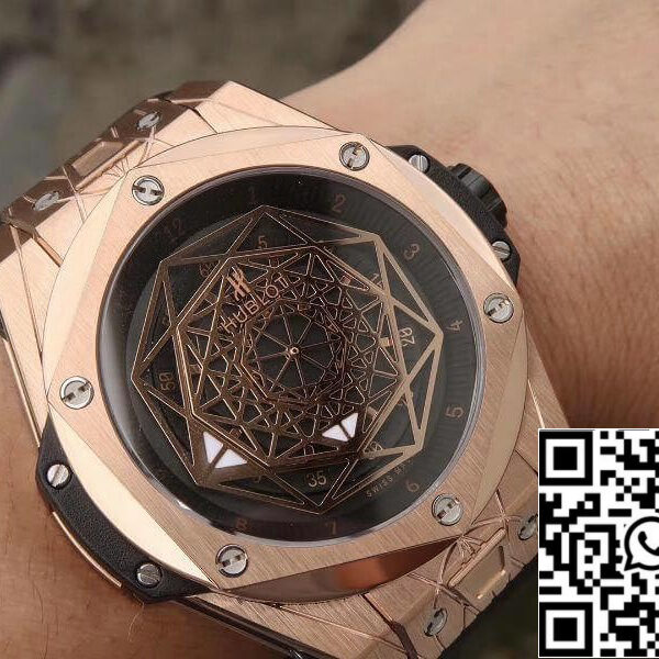 Hublot Big Bang Sang Bleu King Gold 415.OX.1118.VR.MXM17 TMF Factory Mechanical Watches 1:1 Best Edition Swiss ETA1213