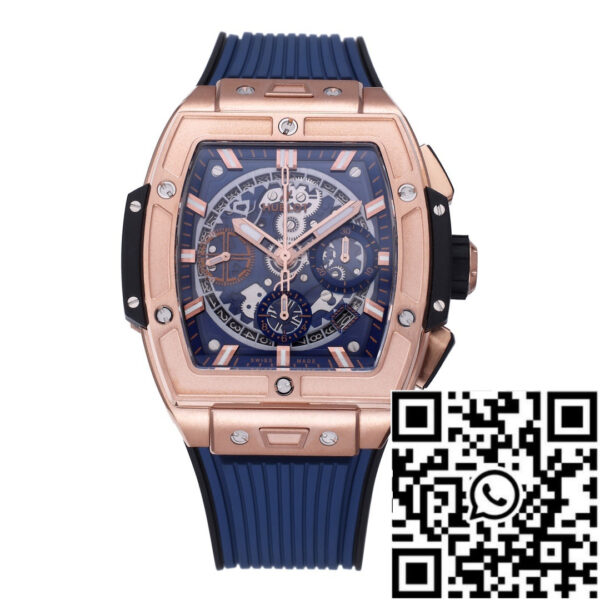 Hublot Big Bang Titanium 642.OX.7180.RX 1:1 Best Editon BBF Factory Rose Gold Blue Rubber Strap
