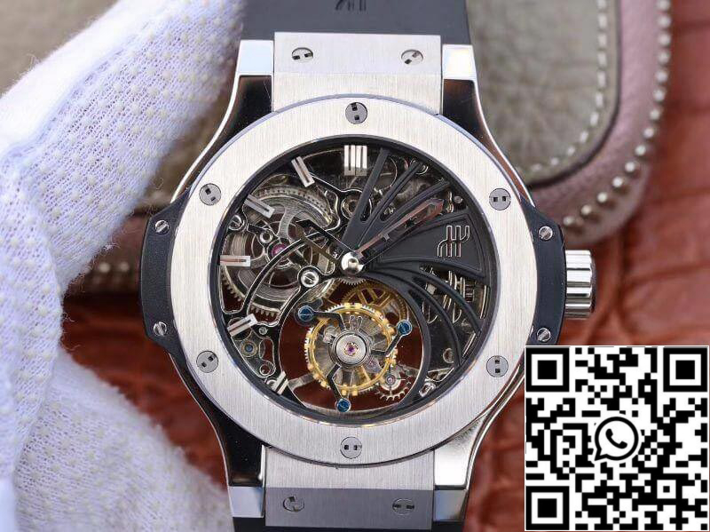 Hublot Big Bang hollow tourbillon Swiss Seagull hand-winding tourbillon movement Skeleton Dial