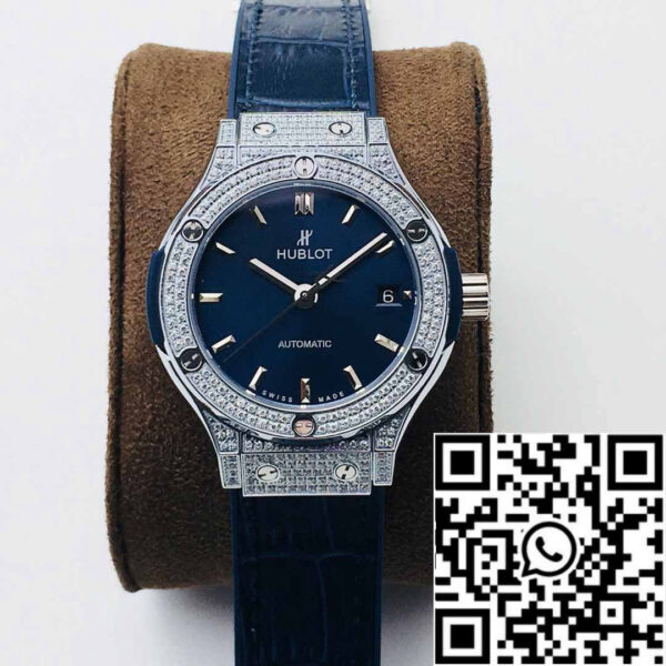 Hublot Classic Fusion 38MM 1:1 Best Edition HB Factory Diamond Blue Dial