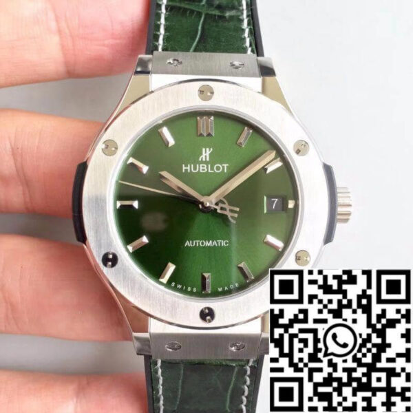 Hublot Classic Fusion 511.NX.8970.LR JJ Factory Mechanical Watches 1:1 Best Edition Swiss ETA2892 Green Dial