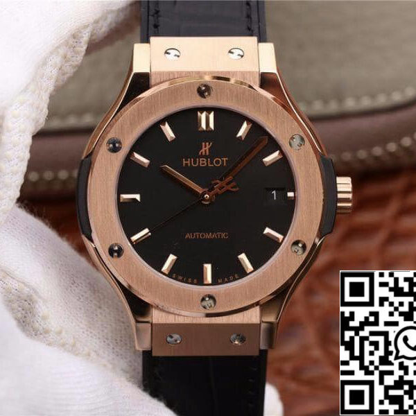 Hublot Classic Fusion 511.OX.1181.LR JJ Factory Mechanical Watches 1:1 Best Edition Swiss ETA2892 Black Dial
