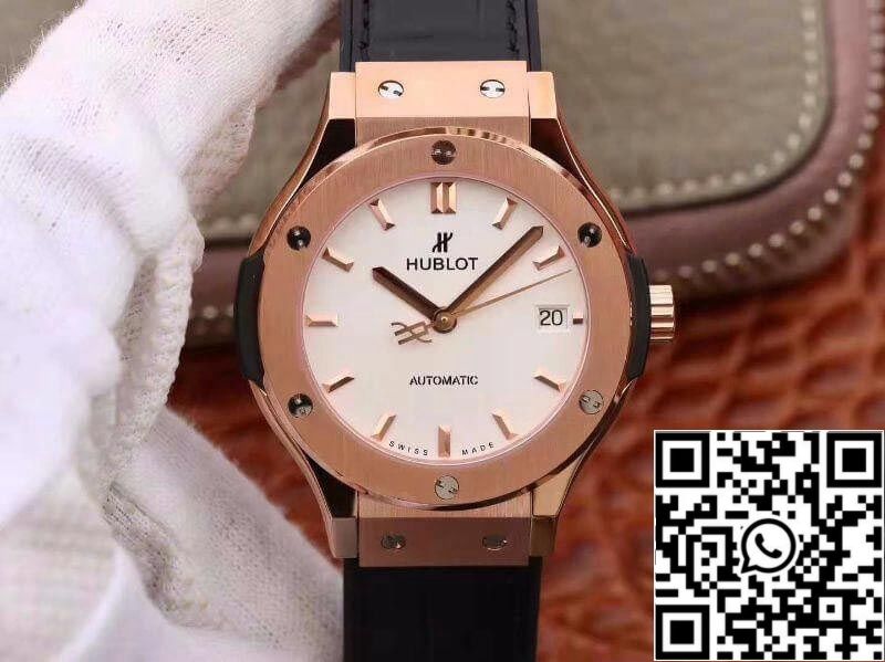 Hublot Classic Fusion 511.OX.2611.LR JJ Factory 1:1 Best Edition Swiss ETA2892 Black Gummy Strap
