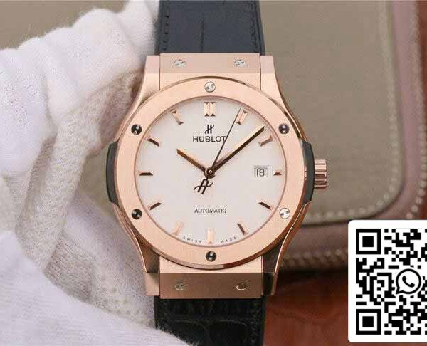Hublot Classic Fusion 542.OX.2611.LR 1:1 Best Edition JJ Factory White Dial Rose Gold