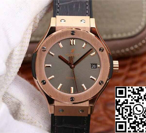 Hublot Classic Fusion 542.OX.7081.LR 1:1 Best Edition JJ Factory Grey Dial Rose Gold
