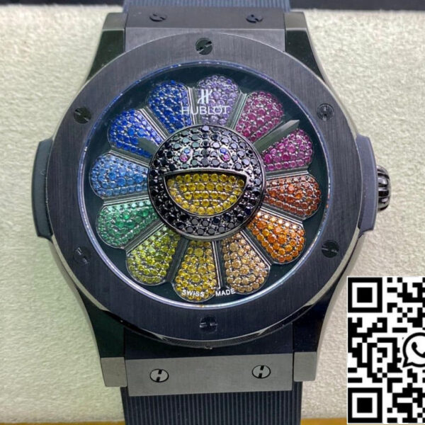 Hublot Classic Fusion Takashi Murakami 507.CX.9000.RX.TAK21 1:1 Best Edition Sunflower Color Dial