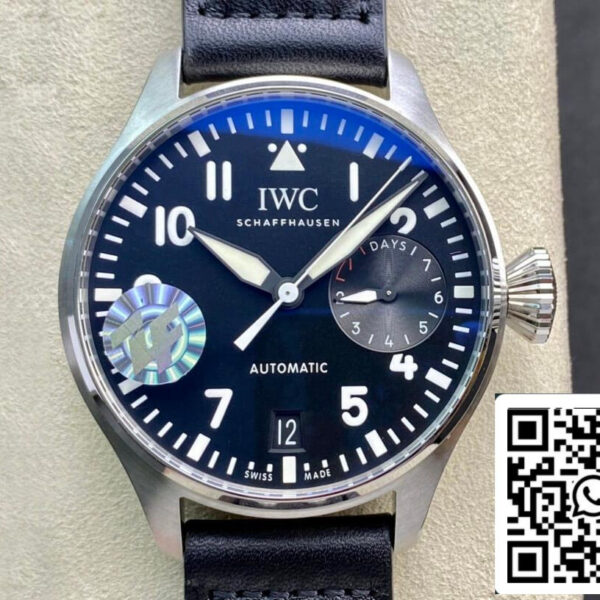 IWC Pilot 46MM 1:1 Best Edition ZF Factory Stainless Steel Black Dial