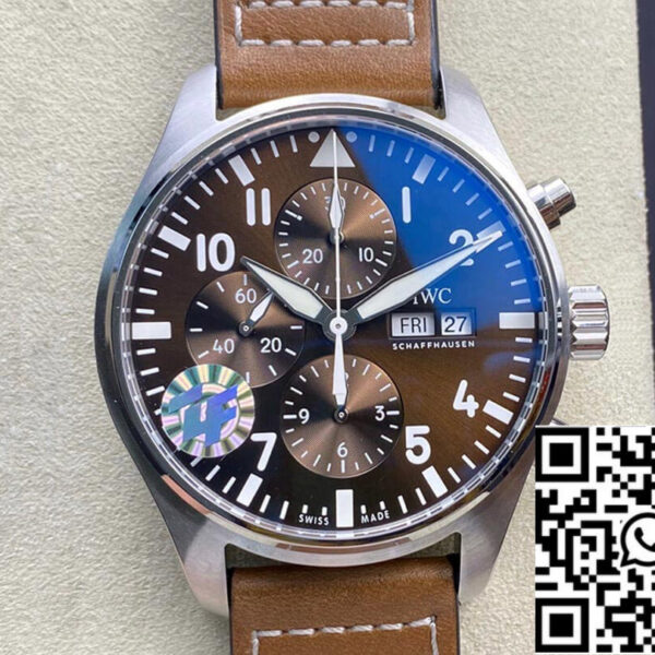 IWC Pilot Chronograph IW377713 ZF Factory 1:1 Best Edition Swiss ETA7750 Brown Dial