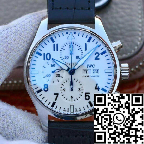 IWC Pilot Chronograph IW377725 ZF Factory 1:1 Best Edition Swiss ETA7750 Leather Watch Strap