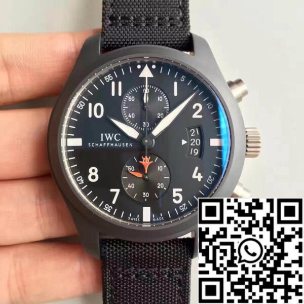 IWC Pilot Chronograph IW388001 ZF Factory 1:1 Best Edition Swiss ETA7750 Black Dial