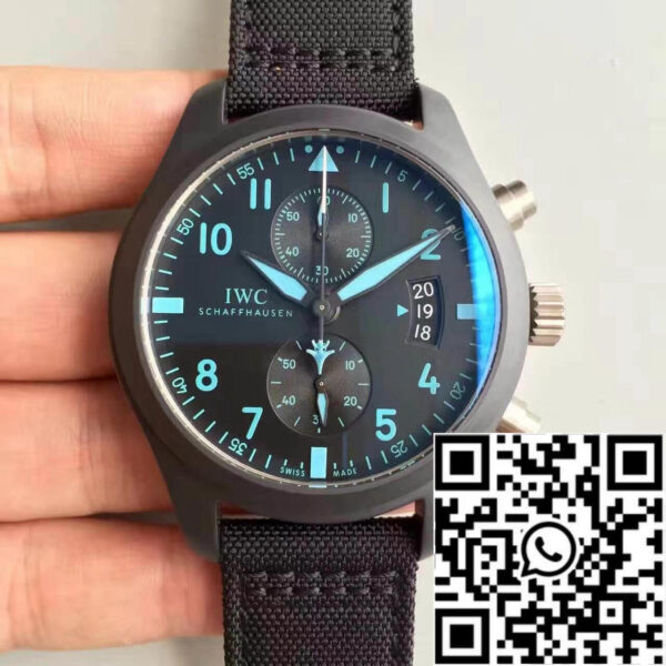 IWC Pilot Chronograph IW388003 ZF Factory 1:1 Best Edition Swiss ETA7750 Black Dial
