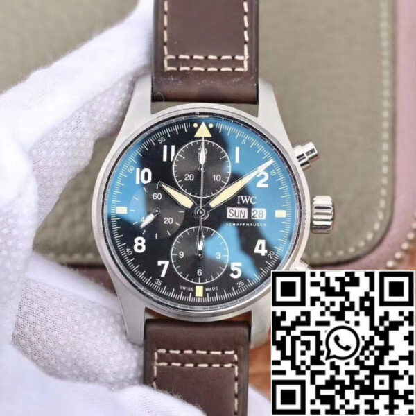 IWC Pilot IW387903 2019 New Spitfire Chronograph ZF Factory 1:1 Best Edition Stainless Steel Case Swiss ETA7750