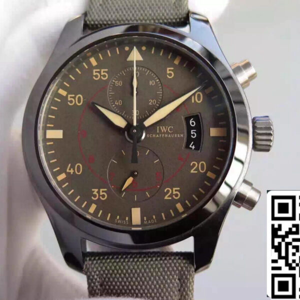 IWC Pilot IW388002 1:1 Best Edition V6 Factory Ceramics Charcoal Gray Dial