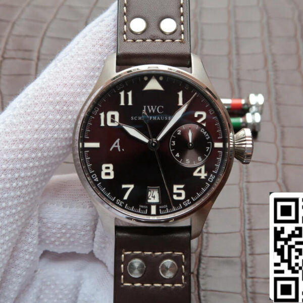 IWC Pilot IW500422 1:1 Best Edition ZF Factory Brown Dial Leather Strap