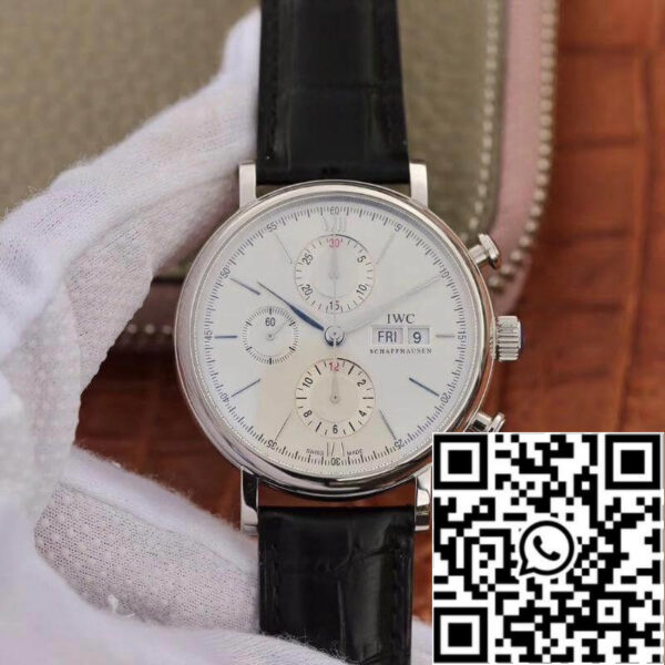 IWC Portofino Chronograph 42mm Multi-function IW391022 ZF Factory 1:1 Best Edition Swiss ETA7750 Silver Marker and Pointers