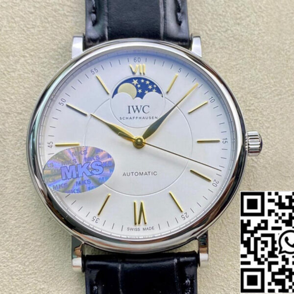 IWC Portofino Moon Phase IW459401 1:1 Best Edition MKS Factory White Dial