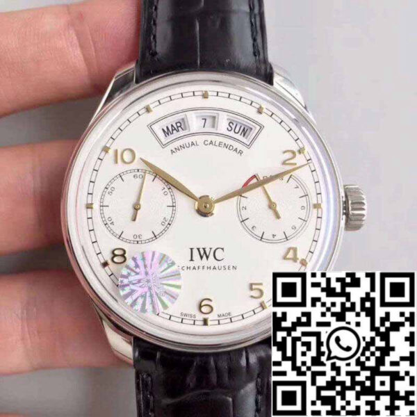 IWC Portugieser Annual Calendar IW503501 YL Factory 1:1 Best Edition Swiss ETA52850 White Dial