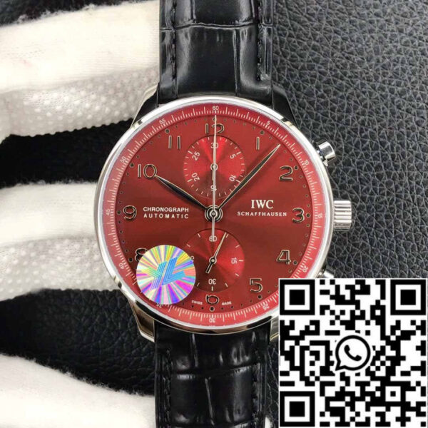 IWC Portugieser Chronograph IW371616 1:1 Best Edition YL Factory Burgundy Red Dial