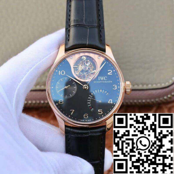 IWC Portuguese IW504210 Tourbillon 18K Rosegold 1:1 Best Edition Swiss automatic complicated tourbillon movement