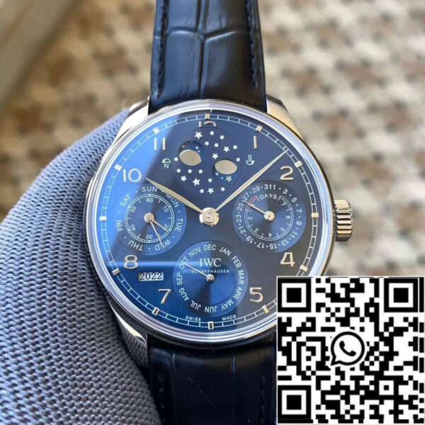 IWC Portuguese Perpetual Calendar IW503401 1:1 Best Edition APS Factory Blue Dial