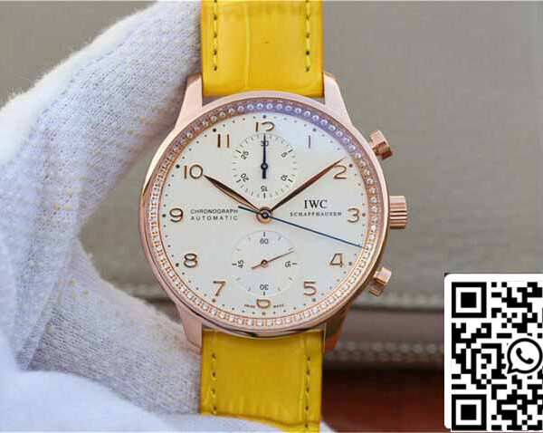 IWC Portuguese ZF Factory 1:1 Best Edition Yellow Strap