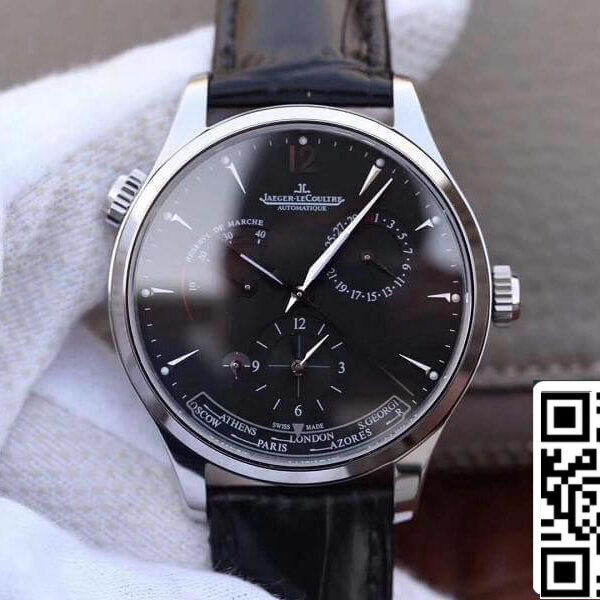 Jaeger-LeCoultre Master Geographic 1428421 TW Factory 1:1 Best Edition Swiss ETA939A/1 Black Dial