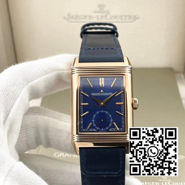 Jaeger-LeCoultre Master Reverso Tribute Small Seconds RG MG Factory 1:1 Best Version Blue Dial