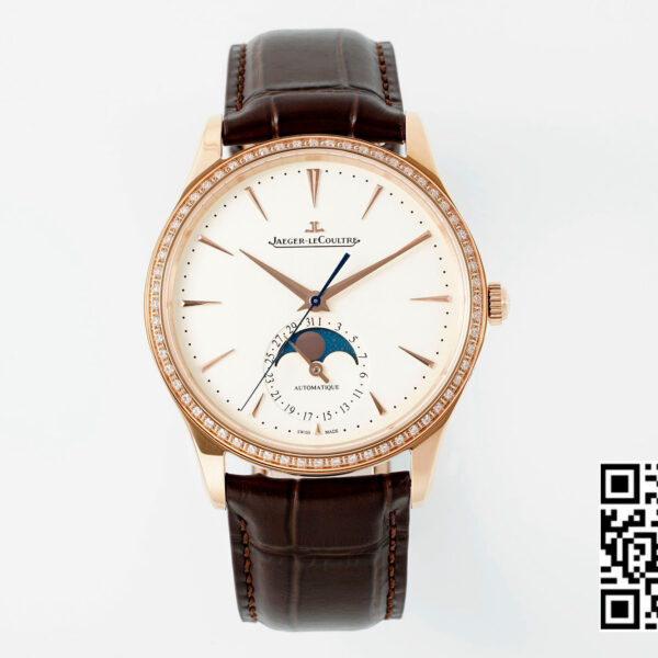 Jaeger-LeCoultre Master Ultra Thin Moon 1362503 RG APS Factory 1:1 Best Edition White Dial