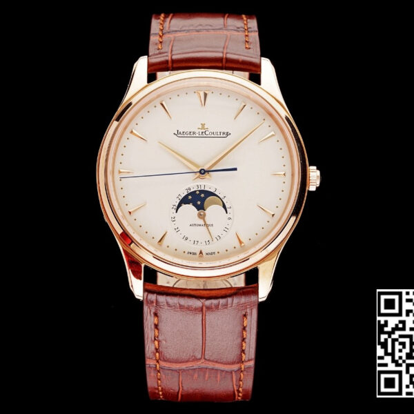 Jaeger-LeCoultre Master Ultra Thin Moon 1362520 RG AZ Factory 1:1 Best Edition White Dial