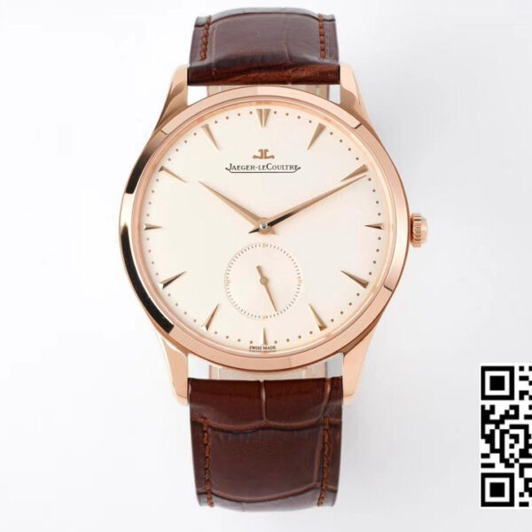 Jaeger-LeCoultre Master Ultra Thin Small Second 1352520 RG ZF Factory 1:1 Best Edition White Dial