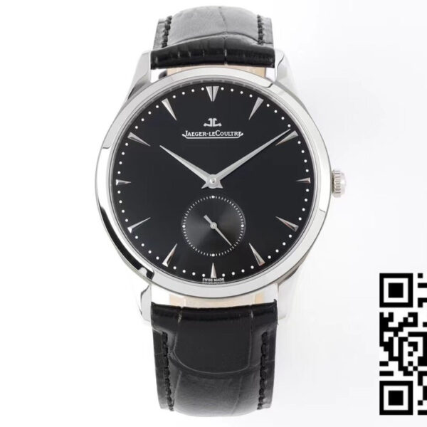 Jaeger-LeCoultre Master Ultra Thin Small Second 1358420 SS ZF Factory 1:1 Best Edition Black Dial