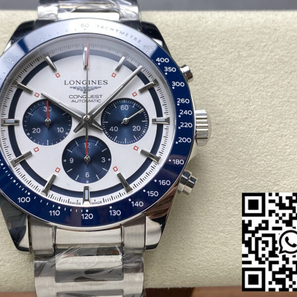 Longines Conquest L3.820.4.93.6  42mm 1:1 Best Clone Stainless Steel Strap